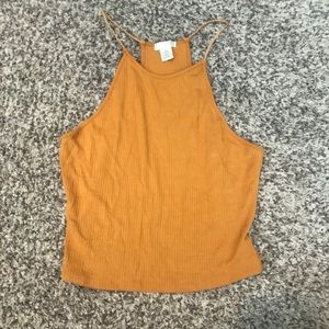 Yellow halter top